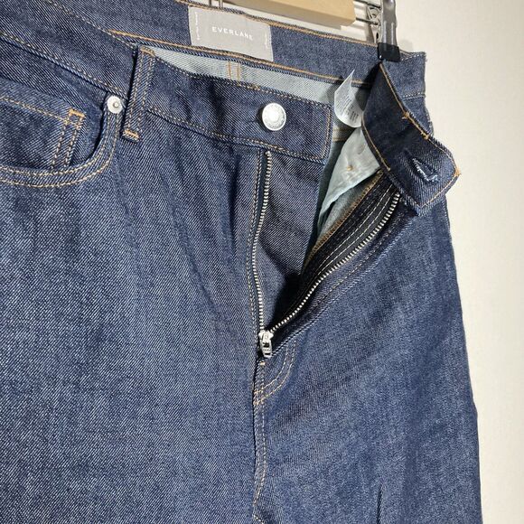 Everlane High Rise Dark Blue Jeans - Picture 6 of 12
